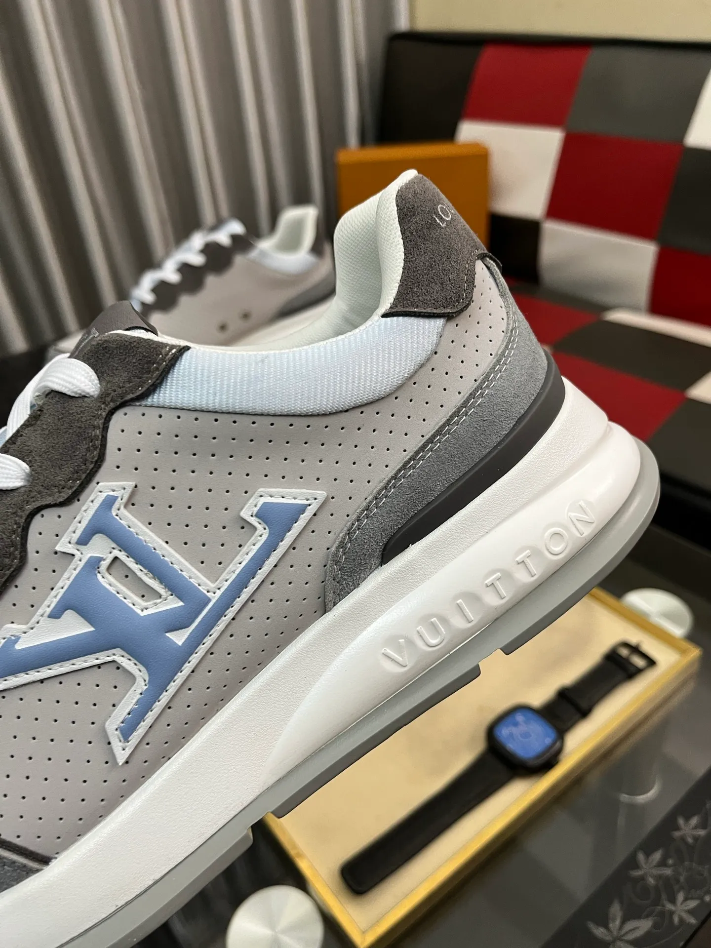 Men's Men's Shoes 💰: 438⌚️⌚️LV Louis Vuitton. The latest fashionable casual shoes are popular in physical stores. New spring and summer comfortable imported custom original cowhide, unique jacquard fabric element design. With sheepskin lining, Lv original bottom, [sun][sun] high-end packaging and high quality💪Details determine the quality, you can enter and leave the counter at will, welcome to compare🇮🇹Number of sizes 38-442️⃣colors available